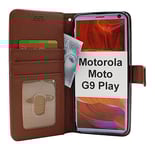 New Standcase Wallet Motorola Moto G9 Play (Brun)