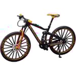 Mini 1:10 Legering Cykel Skala Modell Skrivbord Simulering Prydnad Finger Mountainbikes Leksak Orange