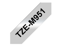 Brother TZe-M951 - Svart på matt silver - Rulle ( 2,4 cm x 8 m) 1 kassett(er) bandlaminat - för Brother PT-D600 P-Touch PT-D800, P900, P950 P-Touch Cube Plus PT-P710