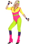 80-talls Aerobics Instruktør Kostyme