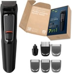 Philips 7-in-1 All-In-One Trimmer, Series 3000 Grooming Kit for Beard & Hair