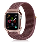 Apple Watch Series 4 44mm durable nylon watch band - Rose Gold