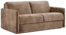 Jay-Be Slim Velvet 3 Seater Sofa Bed - Beige