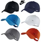 Nike Mens Baseball Caps Swoosh Metal Logo Cap H86 Sports Golf Adjustable Hat