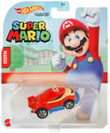 Hot Wheels Super Mario Diecast Character Car: Mario