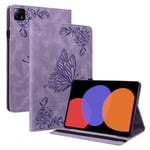 Xiaomi Pad 6 Pro Fodral med fjärilar, Lila