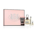 Juicy Couture by Juicy Couture for Women - 4 Pc Gift Set 3.4oz EDP Spray, 0.33oz EDP Spray, 0.17oz Deluxe Parfum Mini, 4.2oz Royal Body Cream