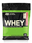 Optimum Nutrition Whey Protein Powder Low Sugar Protein Shake with Amino Acids for Muscle Growth, Strawberry, 33 Servings, 900 g