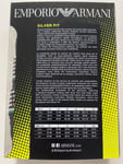 EMPORIO ARMANI Black 3 Pack Microfibre Waistband Logo Trunks Size XL BNWT/BOX