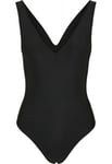 Urban Classics Svart baddräkt i återvunnet material (Svart,XL)