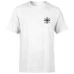 Sea of Thieves Compass Embroidery T-Shirt - White - XL