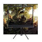 16:9 Supports 4k Hd Projector Screen, Easy to Install and Operate Movie Screen, Foldable Screen with Stand for Outdoor Indoor