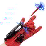 Barn Spider-Man Launcher med 3 spindelnätspilarter Utomhusleksak