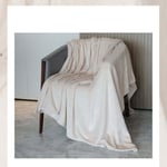 Faux Fur Mink Throw Luxury Super Soft Plain Bed Sofa Settee Throw Blanket