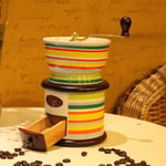 Manual Ceramic Coffee Grinder Adjustable Coffee Bean Mill Coffee Bean Grinder Hand-Ground Coffee Machine Easy Clean Kitchen Tools