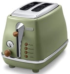 De'Longhi Pop-up Toaster CTOV2003J-GR 100V Olive Green 4-10 Slices