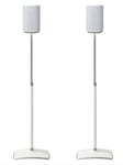 SANUS WSSE1A2 White Pair Height-Adjustable Speaker Stands For Sonos Era 100