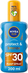 Nivea SUN Protect & Bronze Sun Spray (200 ml), Bronzing 200 ml (Pack of 1)