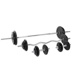 Skivstång Curlstång Hantlar GUMMI 108kg