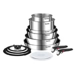 TEFAL INGENIO EMOTION L897SD74 POTS & PANS 13 PIECE STAINLESS STEEL BRAND NEW