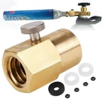 with Bleed Valve Cylinder Refill Adaptor TR21-4 to W21.8-14 For Sodastream