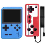 HJKPM Mini Handheld Game Consoles, Classic 8-Bit Portable Pocket Retro Video Game Console with 3.0-Inch Color LCD Screen and Built-In 500 Classic Games,Blue