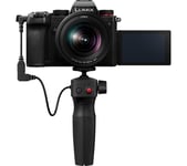 Panasonic Lumix DC-S5KE-K Mirrorless Camera & Vlogging Tripod Grip Bundle, Black