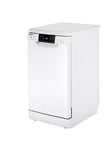 Teknix 45cm slimline free standing dishwasher TFD455W WHITE HW180743