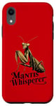 Coque pour iPhone XR Mante religieuse rétro Nature Lovers Mantis Whisperer