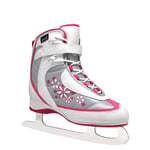 Azly Figure Ice Skates, High Top Lace Up Skating Shoes with Stainless Steel Spiral Blade, Pink Fashion Waterproof Mesh Shoes, for Women Youth,33