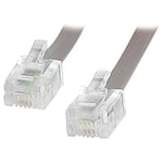 StarTech.com 25 ft RJ11 Telephone Modem Cable, Phone cable, RJ-11 (M), RJ-11 (M), 25 ft