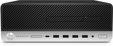 HP ProDesk 600 G5 DDR4-SDRAM i3-9100 SFF 9th gen Intel® Core™ i3 8 GB 256 GB SSD Windows 10 Pro PC Black