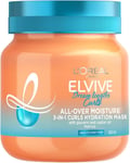 L'Oréal Paris Elvive Dream Lengths 3-In-1 Curls Hydration Mask, for Wavy to Curl