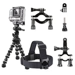 Mantona Fishing Set with Table Tripod, Pole Clamp and Mounting Equipment for GoPro Camera