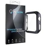 Inskin PC Case with Built-in Tempered Glass Screen Protector, fits Apple Watch SE, Series 6/5 / 4. 44mm. Black.