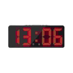 Smart Stor Digital Väggklocka App-kontroll Tid/datum/&ljud Aktivera & Nedräkningsfunktion Steglös Ljusstyrka & Volym Alarm Med Snooze-funktion Red