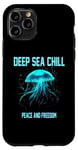 Coque pour iPhone 11 Pro Deep Sea Chill Peace and Freedom Quallen Motiv