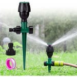 Arroseur de Jardin, Arroseur pour Pelouse Circulaire Automatique Arrosage Système Irrigation Rotatif à 360° Base de Pointe Arroseur pour Gazon