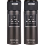 David Beckham Instinct Duo 2 x Deospray 150ml - 300 ml