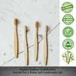 Eco Friendly & Biodegradable Family Pack Of 6 SIX Bamboo Toothbrush UK