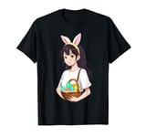 Kawaii Easter Bunny in Manga Style for Otaku T-Shirt