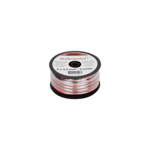 Minirull med fortinnet dobbelkabel 2 x 1,5 mm2 - 10 meter, rød/sort