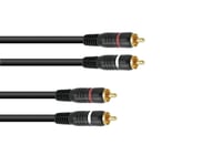 OMNITRONIC RCA cable 2x2 10m, Omnitronic RCA-kabel 2x2 10m