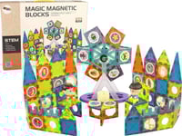 Leantoys 3D-Magnetiska Byggklossar Pariserhjul 155 Delar Lean Toys