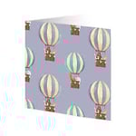 Cards by Jojo Friends luftballong kort med kuvert 15x15 cm
