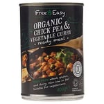 Free & Easy Organic Chick Pea & Vegetable Curry 400g-10 Pack