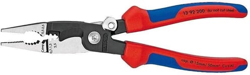 Knipex Pliers for Electrical Installation black atramentized, with multi-compon