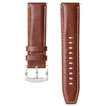 Läder klockarmband Garmin VivoActive 4 - Chestnut Oak