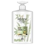 Pantene Pro-V Grow Strong Shampooing avec biotine et amplificateur de protéines 1000 ml Le shampooing Miracles aide à réduire la perte de cheveux, cheveux secs