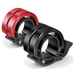Cykelklocka 2PCS Aluminiumlegering Innovativ Cykelklocka med Högt Ljud Cykelhandtag Kompatibel med 22,2-24 mm för Mountainbike Landsvägscykel